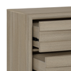 Rocco Bedside 2-Drawer Nightstand with Built-In Charging Port, 25"W x 26"H - Light Brown | Table de nuit Rocco de 25 po (L) x 26 po (H) à 2 tiroirs avec port de recharge intégré - brun clair