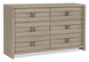 Rocco Bedroom 6-Drawer Dresser, 62"W x 37"H - Light Brown | Commode de chambre à coucher Rocco de 62 po (L) x 37 po (H) à 6 tiroirs - brun clair | ROCCL6DR