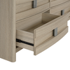 Rocco Bedroom 6-Drawer Dresser, 62"W x 37"H - Light Brown | Commode de chambre à coucher Rocco de 62 po (L) x 37 po (H) à 6 tiroirs - brun clair | ROCCL6DR