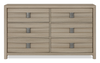 Rocco Bedroom 6-Drawer Dresser, 62"W x 37"H - Light Brown | Commode de chambre à coucher Rocco de 62 po (L) x 37 po (H) à 6 tiroirs - brun clair | ROCCL6DR