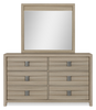 Rocco Bedroom 6-Drawer Dresser, 62"W x 37"H - Light Brown | Commode de chambre à coucher Rocco de 62 po (L) x 37 po (H) à 6 tiroirs - brun clair | ROCCL6DR