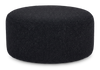 Made in Canada Customizable Sofa Lab Round 38" Fabric Ottoman – Teddy Raven | Pouf courbé personnalisable de Sofa Lab de 38 po fabriqué au Canada en tissu - Teddy Raven