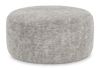 Made in Canada Customizable Sofa Lab Round 38" Fabric Ottoman – Plush Oyster | Pouf courbé personnalisable de Sofa Lab de 38 po fabriqué au Canada en tissu - Plush Oyster