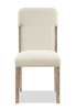 Sasha Dining Chair with Chenille Fabric - Taupe/Natural Oak Brown | Chaise de salle à manger Sasha en tissu de chenille - taupe et brun chêne naturel