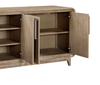 Sasha Dining Server with Storage, 66"W - Natural Oak Brown | Desserte de salle à manger Sasha de 66 po (L) avec rangement - brun chêne naturel
