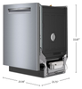 Bosch 300 Series 24" 46 dBA Built-In Dishwasher – Stainless Steel - SHP53EM5N | Lave-vaisselle encastré Bosch de série 300 de 24 po de 46 dBA - acier inoxydable - SHP53EM5N