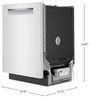 Bosch 300 Series 24" 46 dBA Built-In Dishwasher – White - SHP53EM2N | Lave-vaisselle encastré Bosch de série 300 de 24 po de 46 dBA - blanc - SHP53EM2N
