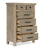 Sonoma Bedroom Chest of Drawers, 6-Drawer, 38"W x 54"H - Light Brown | Commode verticale Sonoma de 38 po (L) x 54 po (H) à 6 tiroirs pour la chambre à coucher - brun clair