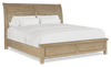 Sonoma Panel Bed with Headboard & Frame, Light Brown - King Size | Lit à panneau Sonoma avec tête de lit et cadre, brun clair - format très grand lit