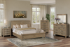 Sonoma Panel Bed with Headboard & Frame, Light Brown - King Size | Lit à panneau Sonoma avec tête de lit et cadre, brun clair - format très grand lit