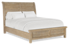 Sonoma Panel Bed with Headboard & Frame, Light Brown - Queen Size | Lit à panneau Sonoma avec tête de lit et cadre de lit, brun clair - format grand lit