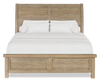 Sonoma Panel Bed with Headboard & Frame, Light Brown - Queen Size | Lit à panneau Sonoma avec tête de lit et cadre de lit, brun clair - format grand lit