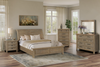 Sonoma Panel Bed with Headboard & Frame, Light Brown - Queen Size | Lit à panneau Sonoma avec tête de lit et cadre de lit, brun clair - format grand lit
