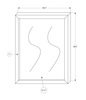 Soren Bedroom Dresser Mirror, Attachable, Wall Hanging - Bleached Oak | Miroir de commode de chambre à coucher Soren, à fixer au meuble ou à suspendre au mur - chêne blanchi