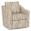 Made in Canada Sofa Lab Customizable Swivel 32" Fabric Accent Chair – Mineral Accent Fabric | Fauteuil d’appoint pivotant personnalisable de Sofa Lab de 32 po fabriqué au Canada en tissu - tissu décoratif Mineral