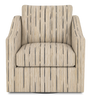 Made in Canada Sofa Lab Customizable Swivel 32" Fabric Accent Chair – Mineral Accent Fabric | Fauteuil d’appoint pivotant personnalisable de Sofa Lab de 32 po fabriqué au Canada en tissu - tissu décoratif Mineral