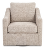 Made in Canada Sofa Lab Customizable Swivel 32" Fabric Accent Chair – Plush Parchment | Fauteuil d’appoint pivotant personnalisable de Sofa Lab de 32 po fabriqué au Canada en tissu - Plush Parchment