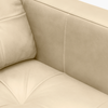 Theo 37" Top-Grain Genuine Leather Chair with Removable Back Cushion and Wood Feet – Stone |  Fauteuil Theo de 37 po en cuir véritable de qualité supérieure avec coussin de dossier amovible et pattes en bois - pierre