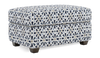 Made in Canada Customizable Sofa Lab Trunk 39" Fabric Storage Ottoman – Indigo Accent Fabric | Pouf de rangement personnalisable Trunk de Sofa Lab de 39 po fabriqué au Canada en tissu - tissu décoratif Indigo