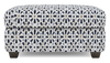 Made in Canada Customizable Sofa Lab Trunk 39" Fabric Storage Ottoman – Indigo Accent Fabric | Pouf de rangement personnalisable Trunk de Sofa Lab de 39 po fabriqué au Canada en tissu - tissu décoratif Indigo