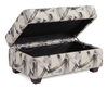 Made in Canada Customizable Sofa Lab Trunk 39" Fabric Storage Ottoman – Stormy Accent Fabric | Pouf de rangement personnalisable Trunk de Sofa Lab de 39 po fabriqué au Canada en tissu - tissu décoratif Stormy