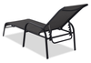 Tuscany Outdoor Patio Lounger with Adjustable Backrest - Metal, UV & Weather Resistant - Charcoal | Chaise longue Tuscany pour la terrasse à l’extérieur avec dossier réglable - métal, résistante aux rayons UV et aux intempéries - Anthracite