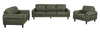 Chateau d’Ax Venice 91" Traditional Genuine Leather Sofa – Green | Sofa traditionnel Venice de Château d’Ax de 91 po en cuir véritable - vert