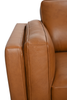 Viero 64.2" Genuine Leather Loveseat - Caramel   | Causeuse Viero de 64,2 po en cuir véritable - caramel