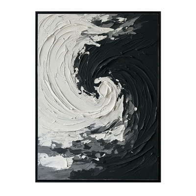 Infinite Flow Hand Painted Heavy Textured Wall Art – 36” x 48” | Œuvre d’art murale « Infinite Flow » peinte à la main à texture épaisse - 36 po x 48 po