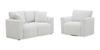 Waverly 68.11” Contemporary Fabric Loveseat with Removable Back Cushion – Linen | Causeuse contemporaine Waverly de 68,11 po en tissu avec coussin de dossier amovible - lin