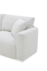 Waverly 68.11” Contemporary Fabric Loveseat with Removable Back Cushion – Linen | Causeuse contemporaine Waverly de 68,11 po en tissu avec coussin de dossier amovible - lin