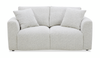Waverly 68.11” Contemporary Fabric Loveseat with Removable Back Cushion – Linen | Causeuse contemporaine Waverly de 68,11 po en tissu avec coussin de dossier amovible - lin