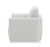 Waverly 40.55” Contemporary Fabric Swivel Chair with Removable Back Cushion – Linen | Fauteuil pivotant contemporain Waverly de 40,55 po en tissu avec coussin de dossier amovible - lin