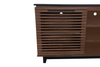 Wilder 68" Traditional TV Stand with Storage and Cable Management for TVs up to 78" – Dark Brown | Meuble pour téléviseur traditionnel Wilder de 68 po avec rangement et système de gestion des câbles pour téléviseurs jusqu’à 78 po - brun foncé