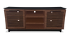 Wilder 68" Traditional TV Stand with Storage and Cable Management for TVs up to 78" – Dark Brown | Meuble pour téléviseur traditionnel Wilder de 68 po avec rangement et système de gestion des câbles pour téléviseurs jusqu’à 78 po - brun foncé