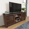 Wilder 68" Traditional TV Stand with Storage and Cable Management for TVs up to 78" – Dark Brown | Meuble pour téléviseur traditionnel Wilder de 68 po avec rangement et système de gestion des câbles pour téléviseurs jusqu’à 78 po - brun foncé