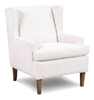 Made in Canada Sofa Lab Customizable Wingback 30" Fabric Accent Chair – Teddy Snow | Fauteuil d’appoint à oreilles personnalisable de Sofa Lab de 30 po fabriqué au Canada en tissu - Teddy Snow
