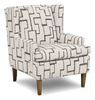 Made in Canada Sofa Lab Customizable Wingback 30" Fabric Accent Chair – Tar Accent Fabric | Fauteuil d’appoint à oreilles personnalisable de Sofa Lab de 30 po fabriqué au Canada en tissu - tissu décoratif Tar