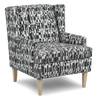 Made in Canada Sofa Lab Customizable Wingback 30" Fabric Accent Chair – Noir Accent Fabric | Fauteuil d’appoint à oreilles personnalisable de Sofa Lab de 30 po fabriqué au Canada en tissu - tissu décoratif Noir