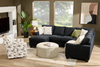 Made in Canada Sofa Lab Customizable Swivel 32" Fabric Accent Chair – Stormy Accent Fabric | Fauteuil d’appoint pivotant personnalisable de Sofa Lab de 32 po fabriqué au Canada en tissu - tissu décoratif Stormy