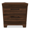 Yorkdale 6pc Set, 6-Drawer Bed, Dresser, Mirror, Nightstand - Walnut Brown - Full Size | Ensemble de chambre à coucher Yorkdale 6 pièces avec lit de rangement à 6 tiroirs, commode, miroir et table de nuit, brun noyer - format lit double