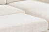 Pocket 2-piece Right-facing Linen-Look Fabric Sleeper Sectional with Storage - Beige | Sofa-lit sectionnel de droite Pocket 2 pièces en tissu d’apparence lin avec rangement - beige