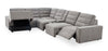 Shaquille O’Neal Home Prestige 7-Piece Left-Facing Sectional with Power Reclining and Power Sliding – Grey | Sofa sectionnel de gache Prestige de Shaquille O’Neal Home 7 pièces avec inclinaison et coulissement électrique - gris