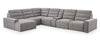 Shaquille O’Neal Home Prestige 7-Piece Left-Facing Sectional with Power Reclining and Power Sliding – Grey | Sofa sectionnel de gache Prestige de Shaquille O’Neal Home 7 pièces avec inclinaison et coulissement électrique - gris