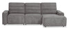 Shaquille O’Neal Home Prestige 3-Piece Right-Facing Sectional with Power Reclining – Grey | Sofa sectionnel de droite Prestige de Shaquille O’Neal Home 3 pièces avec inclinaison électrique - gris