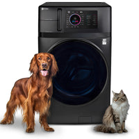 Profile 5.5 Cu. Ft. UltraFast All-in-One Washer/Dryer with Ventless Heat Pump and Pet Hair Removal M…