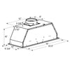 Victory 21" Insert Range Hood with Ductless Option - Q6-21|Hotte de cuisinière encastrée Victory de 21 po avec option sans conduit - Q6-21