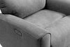 Quest 36.5" Chenille Fabric Power Reclining Chair - Grey | Fauteuil à inclinaison électrique Quest de 36,5 po en tissu de chenille- gris