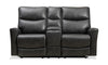 Quest 73" Leather-Look Fabric Power Reclining Loveseat - Grey | Causeuse à inclinaison électrique Quest de 73 po en cuir contrecollé - gris