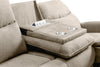 Quest 82.5" Chenille Fabric Power Reclining Sofa - Cobblestone | Sofa à inclinaison électrique Quest de 82,5 po en tissu de chenille - pavé
